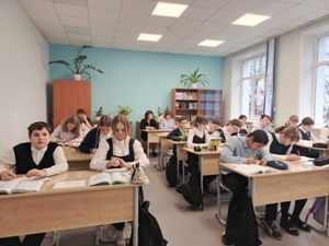 Открытый урок русского языка в 7-в классе